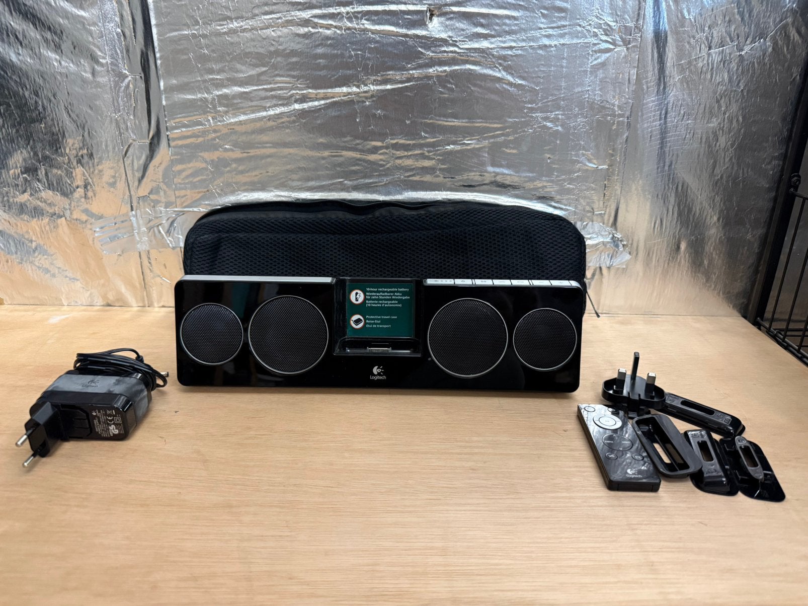 Logitech Pure-Fi Anywhere 2, Audio, Tv en Foto, Luidsprekerboxen, Gebruikt, Draagbare speaker, Minder dan 60 watt, Logitech, Afstandsbediening