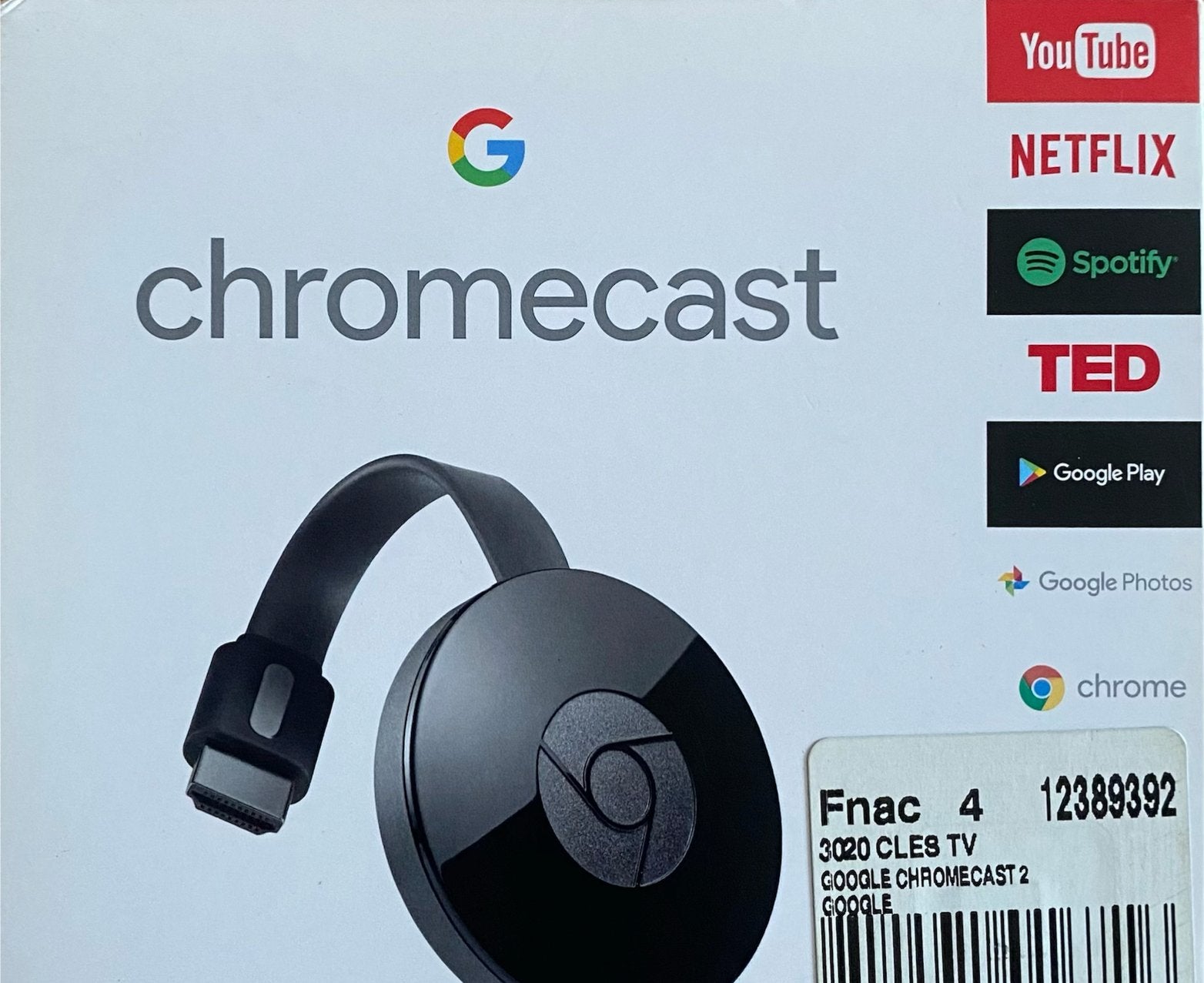 Google Chromecast 2e generatie in originele doos, Ophalen, Zo goed als nieuw, HDMI