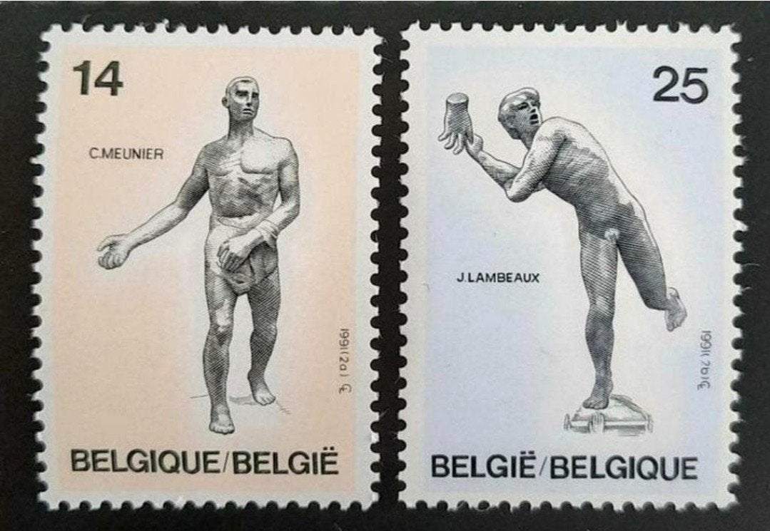 Belgique : COB 2400/01 ** Sculptures 1991., Timbres & Monnaies, Sans timbre, Neuf, Enlèvement ou Envoi, Non oblitéré