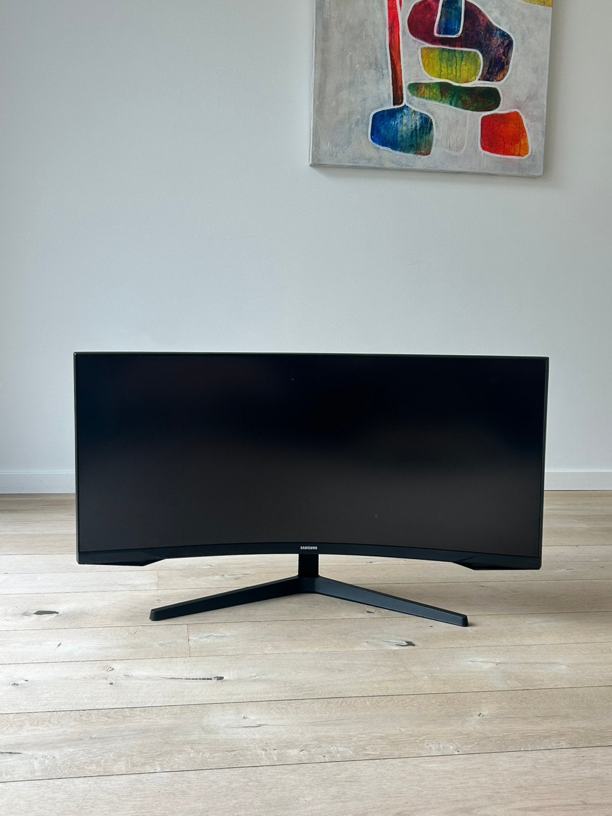 Samsung Odyssey G5 +monitorarm, 165Hz, QHD, 34inch, curved, Computers en Software, Gaming, HDMI, VA, Zo goed als nieuw