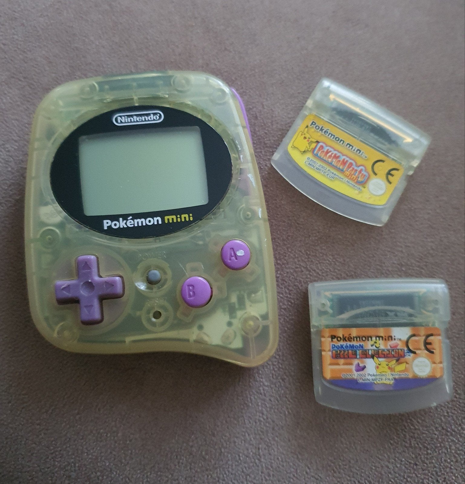 Pokemon miniconsole + spelletjes, Ophalen of Verzenden, Gebruikt