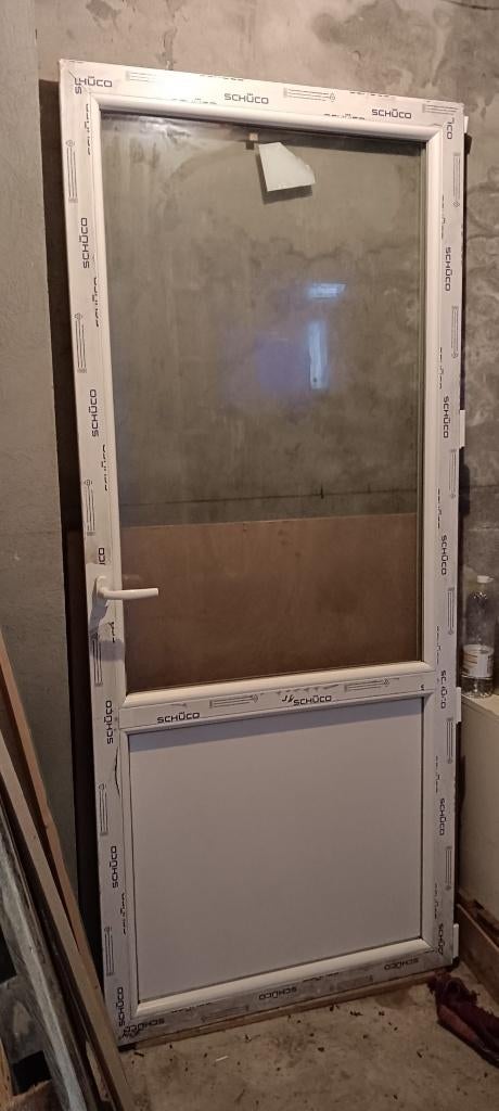 Raamdeur met PVC-frame, Huis en Inrichting, Overige Huis en Inrichting, Zo goed als nieuw, Ophalen