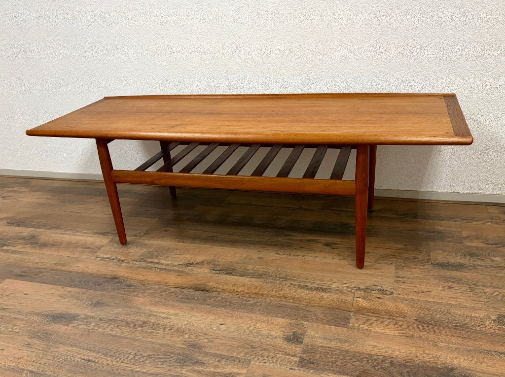Grete Jalk Glostrup vintage Deense salontafel Jaren 60/70, Maison & Meubles, Tables | Tables de salon, Teck, 50 – 75, Vintage jaren 60/70