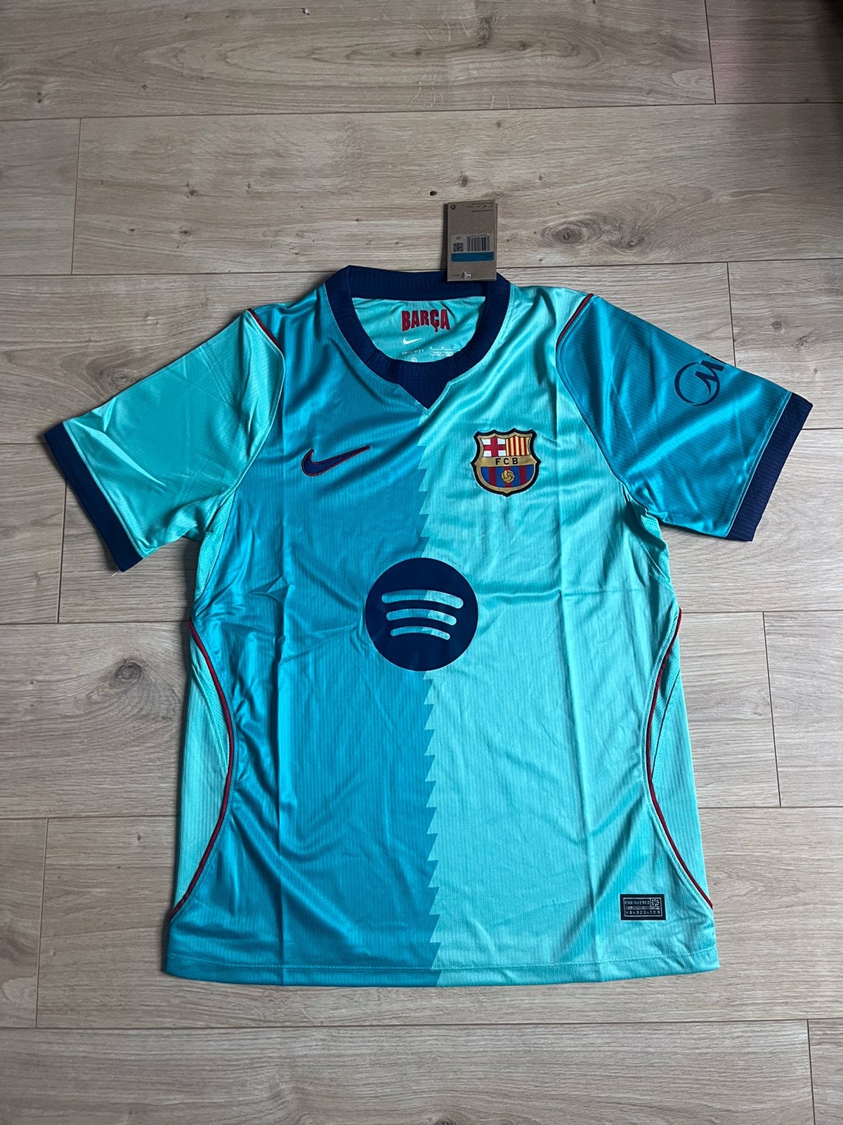 Shirt/Maillot FC Barcelona Turquoise/Turquoise M & S 2026/27, Maat S, Zo goed als nieuw, Shirt