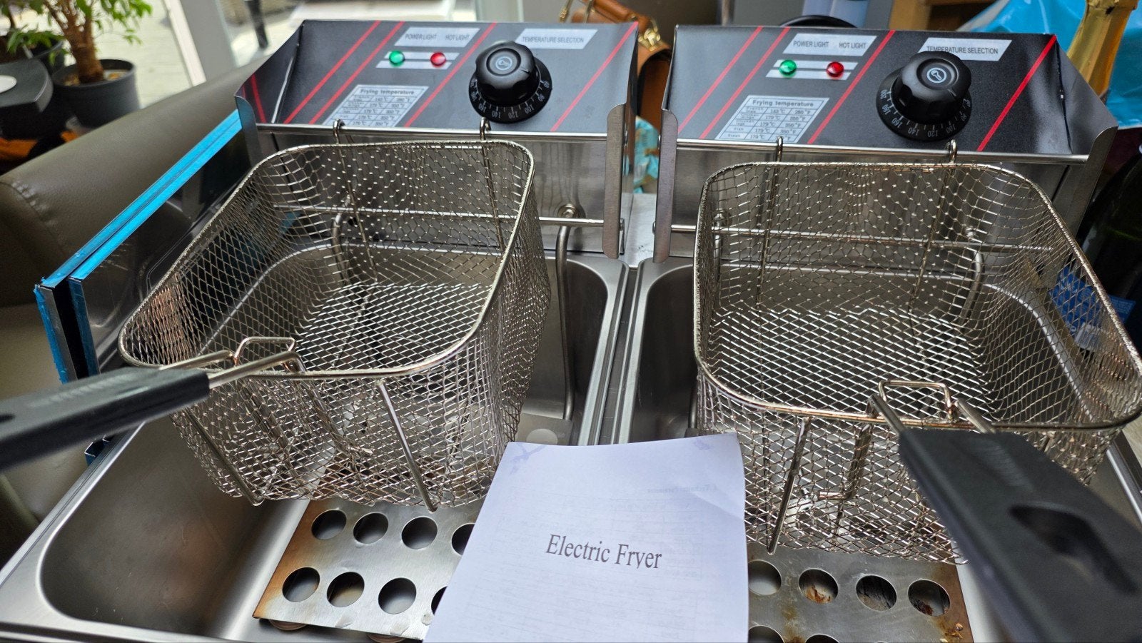 Dubbel frietpot, Elektronische apparatuur, Frituurpannen, Ophalen