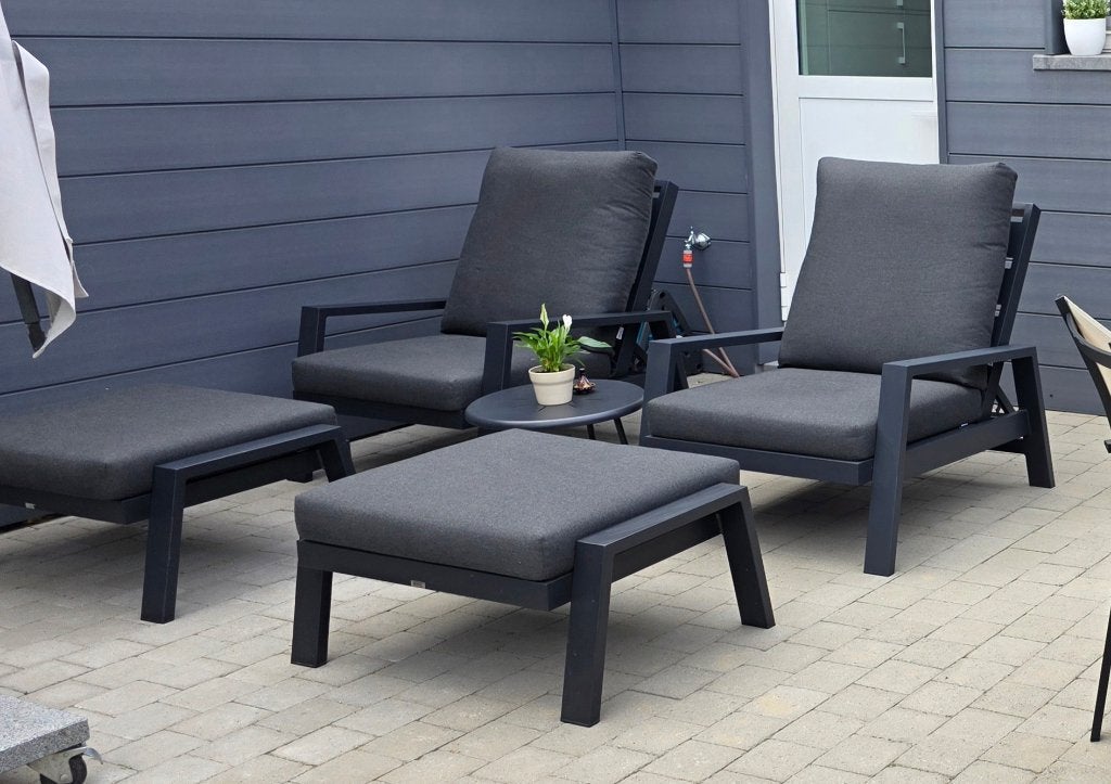 chaises longues, Aluminium, Comme neuf, Enlèvement, Sets de jardin