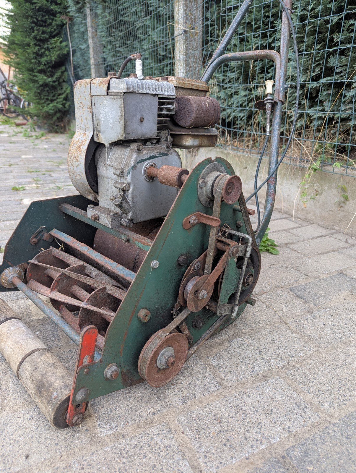 Prachtige Antieke Webb Kooimaaier met Briggs & Stratton 2 HP, Tuin en Terras, Ophalen, Gebruikt, Weet ik niet, Benzine-grasmaaier