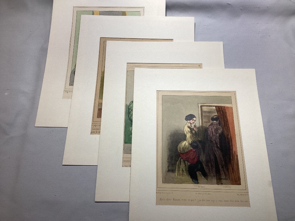 Lot gravures en print. 045/a., Antiek en Kunst, Ophalen, Gravure, Origineel