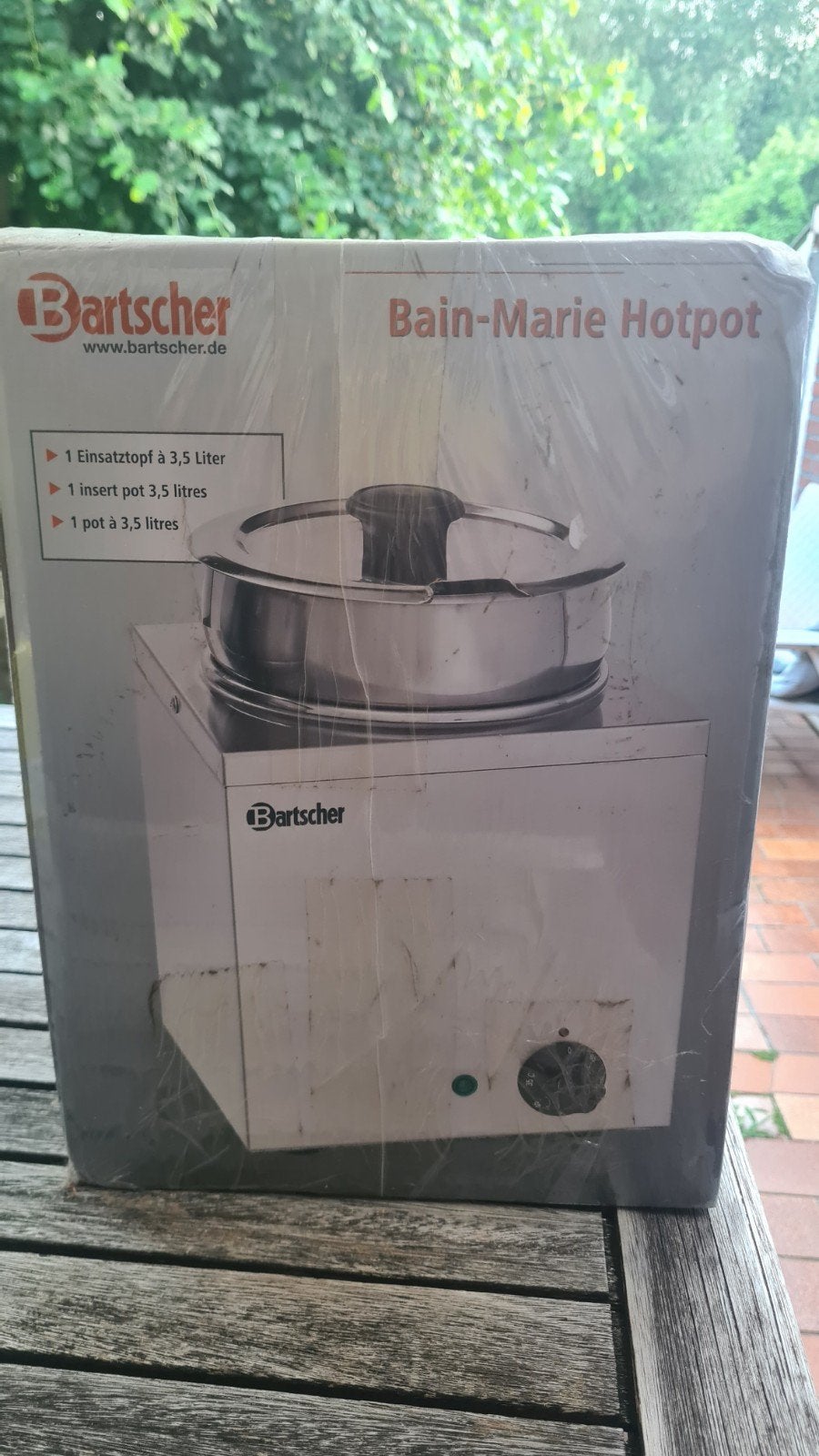Bain marie 3.5 liter (0-95C) nieuw!, Electroménager, Enlèvement
