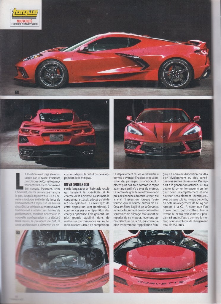 Chevrolet Corvette Sting Ray 2020 voiture de collection, Verzenden, Gelezen, Chevrolet