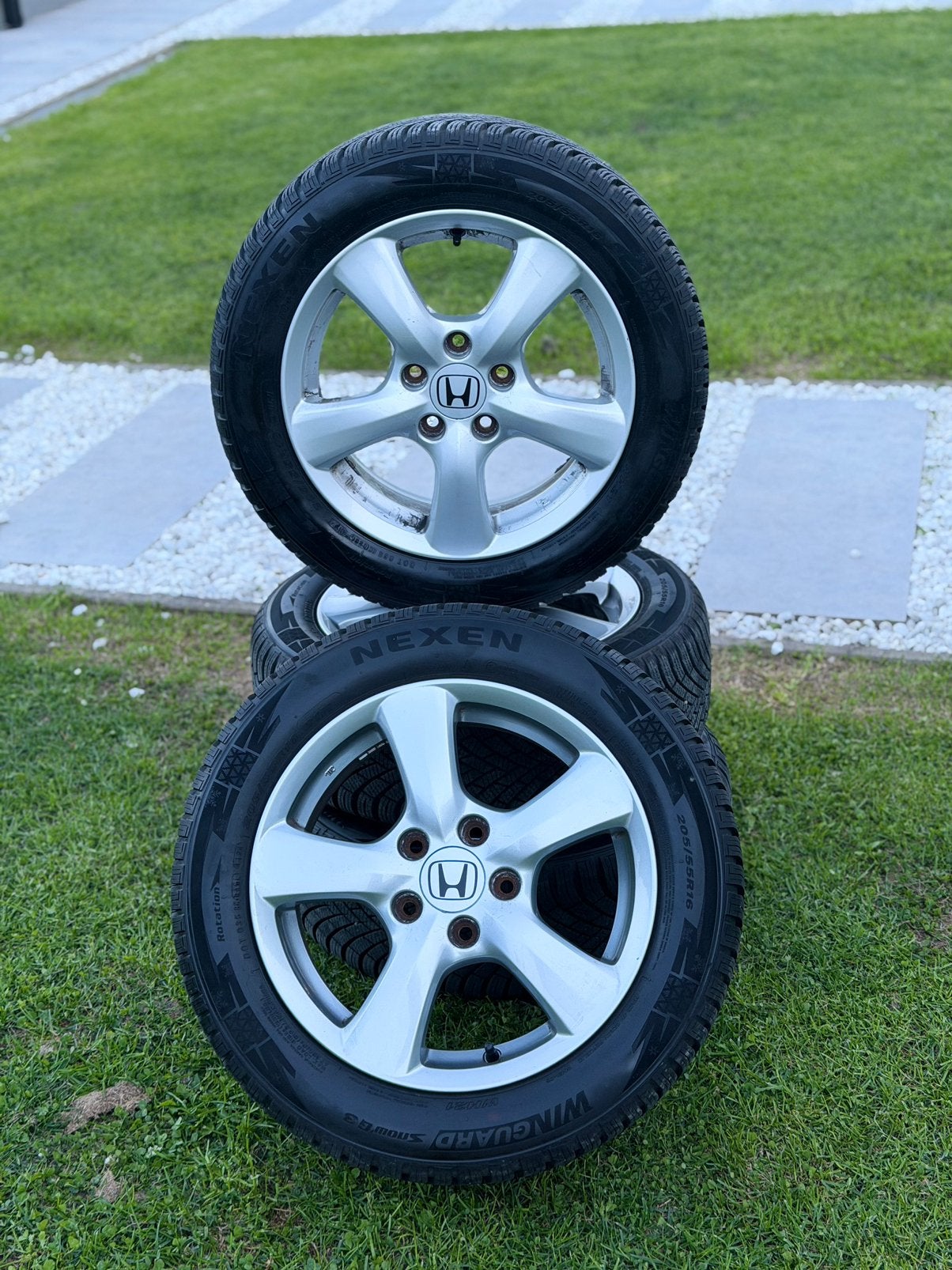 HONDA ALU VELGEN ( WINTER ) 205/55/16 Nieuw !, Auto-onderdelen, Ophalen, Velg(en)