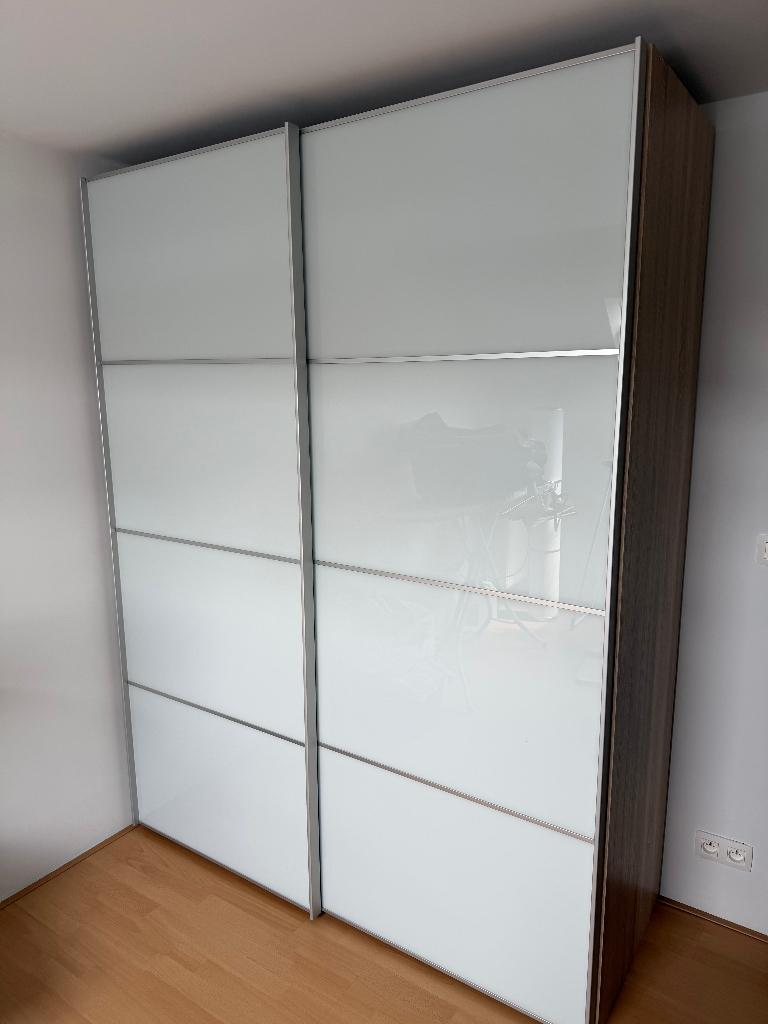 Stevige kwalitatieve schuifdeurkast Weba 220x167x65 cm, 150 à 200 cm, Comme neuf, Enlèvement, Modern