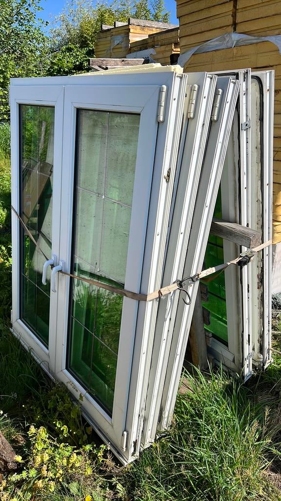Raamkozijnen 120cm op 148cm, Châssis de fenêtre, 75 à 150 cm, 75 à 150 cm, Synthétique