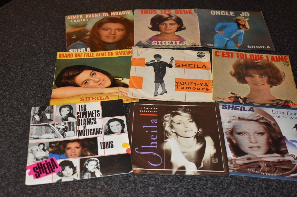 45t's en EP's van SHEILA, Cd's en Dvd's, Vinyl | Overige Vinyl, 7 inch, Ophalen of Verzenden, Zo goed als nieuw, EP