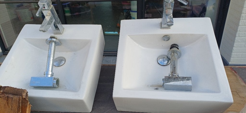 lavabo, Doe-het-zelf en Bouw, Ophalen, Gebruikt, Steen, Wastafel