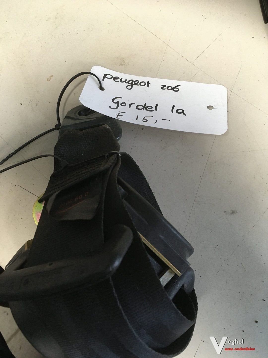 peugeot 206 gordel Linksachter of Rechtsachter, Gebruikt, -, -, Ophalen of Verzenden