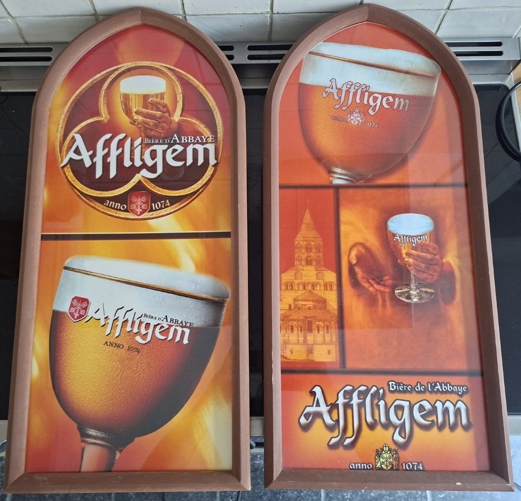 publicité, caisson lumineux, Affligem, 2 pièces, Buhler, Enlèvement ou Envoi, Comme neuf