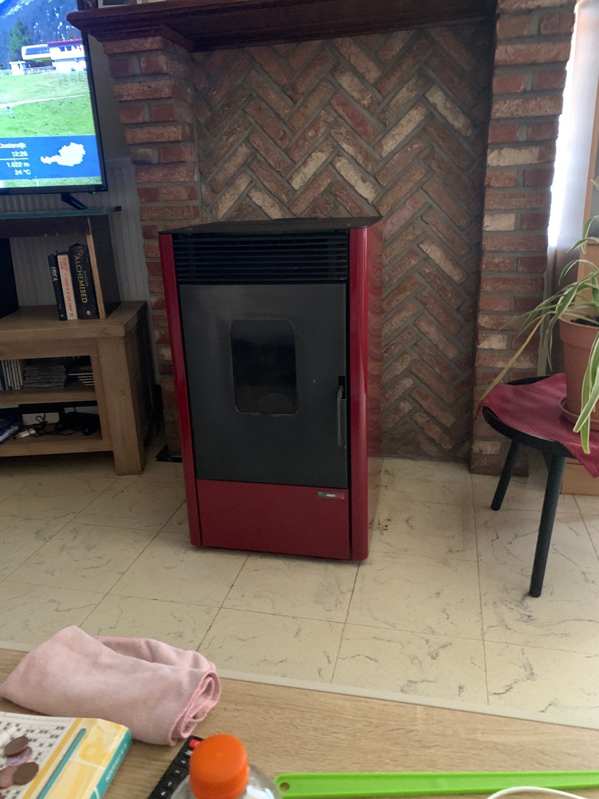 Modena 10 kw Pelletkachel, Ophalen, Zo goed als nieuw, Pelletkachel