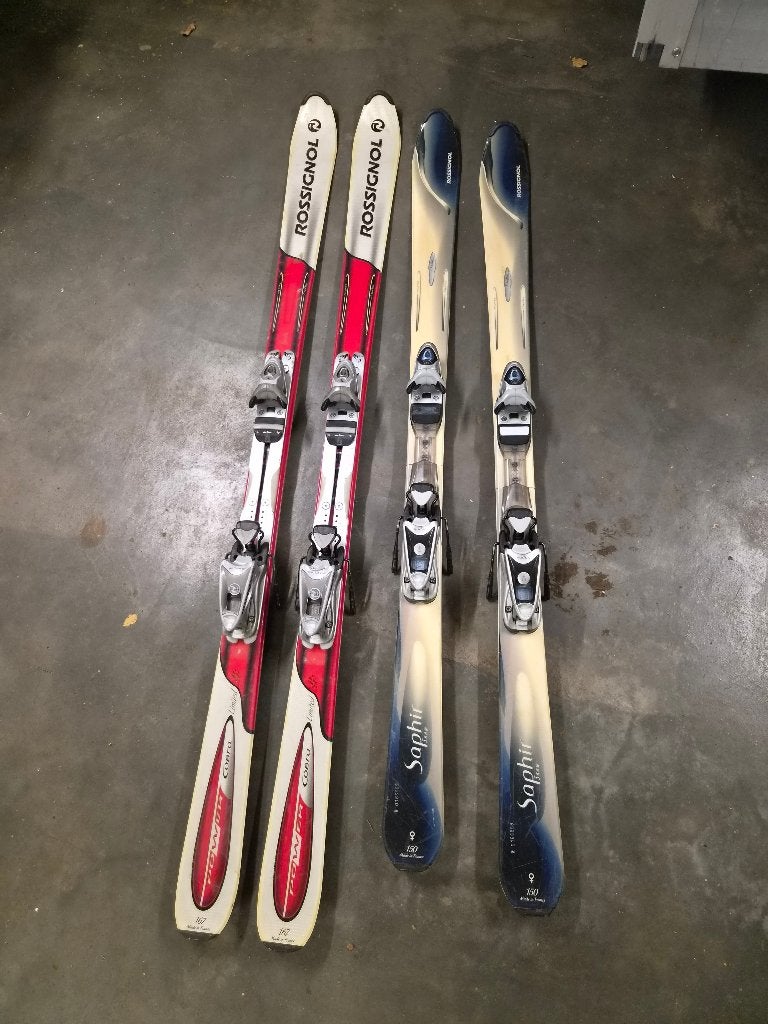 Twee paar Rossignol ski's, Ophalen, 160 tot 180 cm, Gebruikt, Rossignol