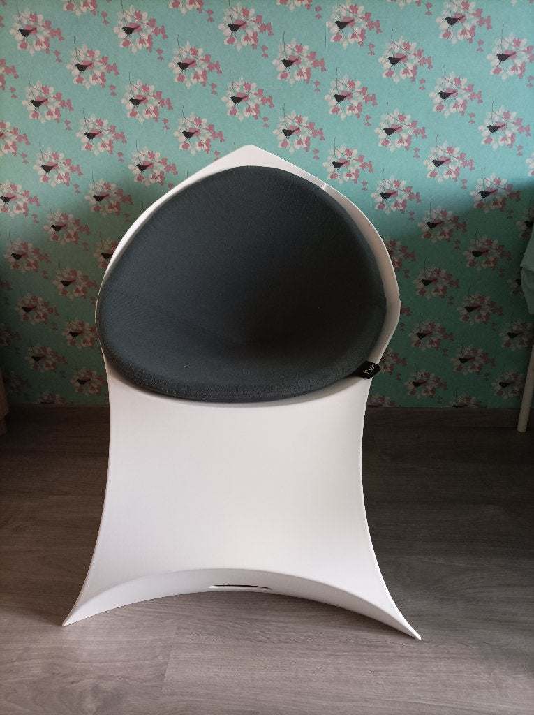 Flux stoel, Maison & Meubles, Chaises, Synthétique, Enlèvement, Utilisé, Blanc