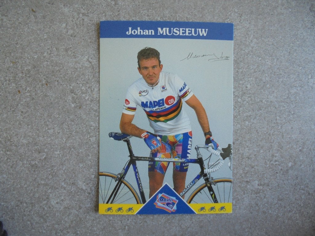 Wielerfoto Johan Museeuw, Envoi