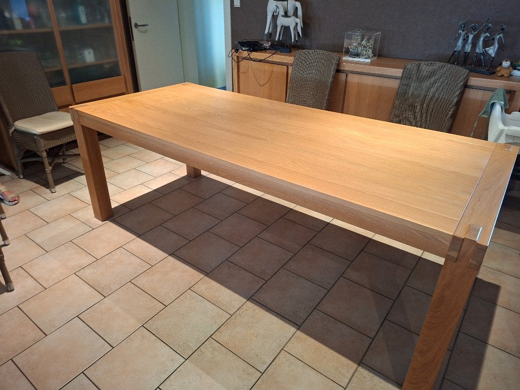Eettafel, Huis en Inrichting, Tafels | Eettafels, Ophalen, 200 cm of meer, 50 tot 100 cm, Zo goed als nieuw
