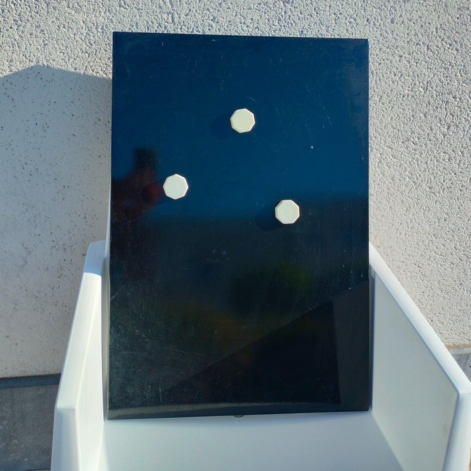 Magneetbord zwart, Huis en Inrichting, Woonaccessoires | Memoborden, Ophalen, Gebruikt, Magneetbord