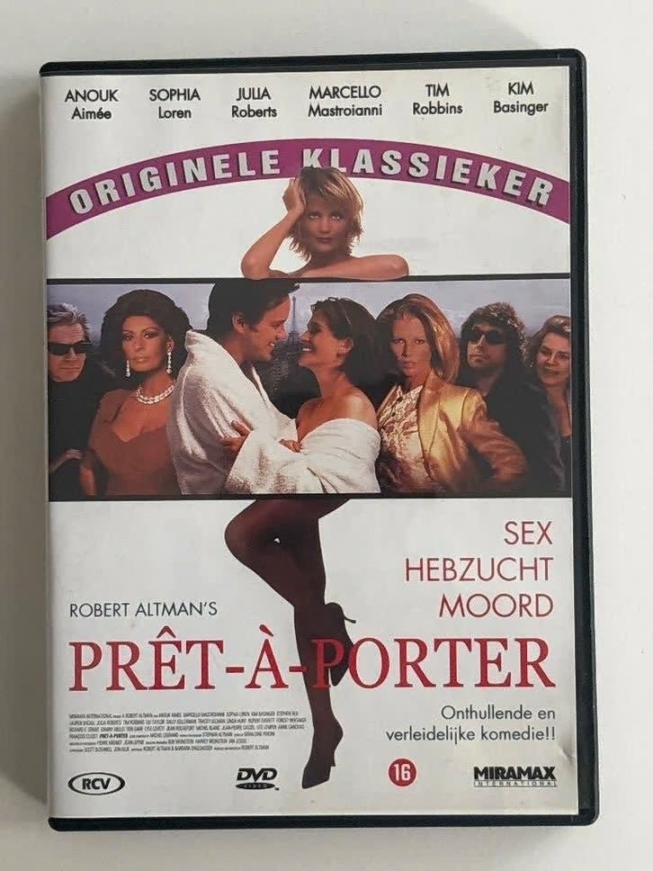 Prêt-à-Porter (1994) Julia Roberts Kim Basinger Sofia Loren, Enlèvement ou Envoi, Anglais, Néerlandais