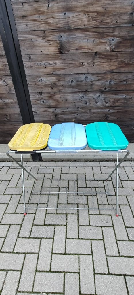 Vuilzakhouder 3 zakken, Ophalen, Gebruikt, 40 liter of meer, Metaal