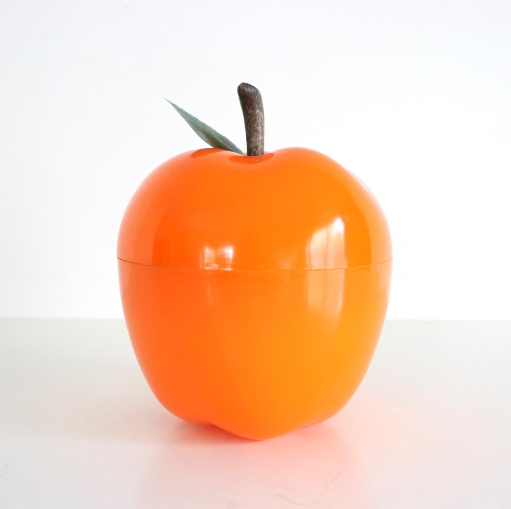 Vintage oranje ijsemmer, Enlèvement ou Envoi, Maison et Meubles