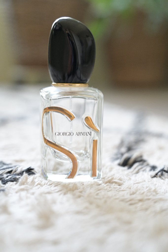 Leeg parfumfles Si  - Giorgio Armani, Ophalen, Gebruikt, Parfumfles