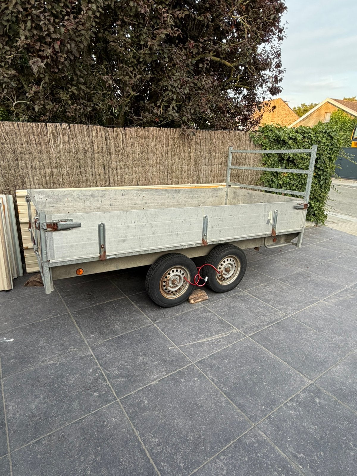 aanhangwagen / remork – gegalvaniseerd, Ophalen, Gebruikt
