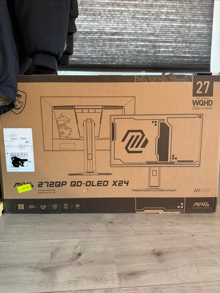 Ecran PC OLED MSI 272QP X24 27", Computers en Software, Monitoren, MSI, Nieuw, Quad HD (2K), 201 Hz of meer