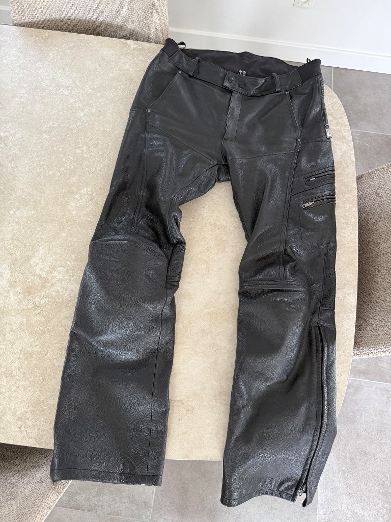 Lederen zwarte heren motorbroek Richa, Ophalen, Broek | leer, Heren, Richa