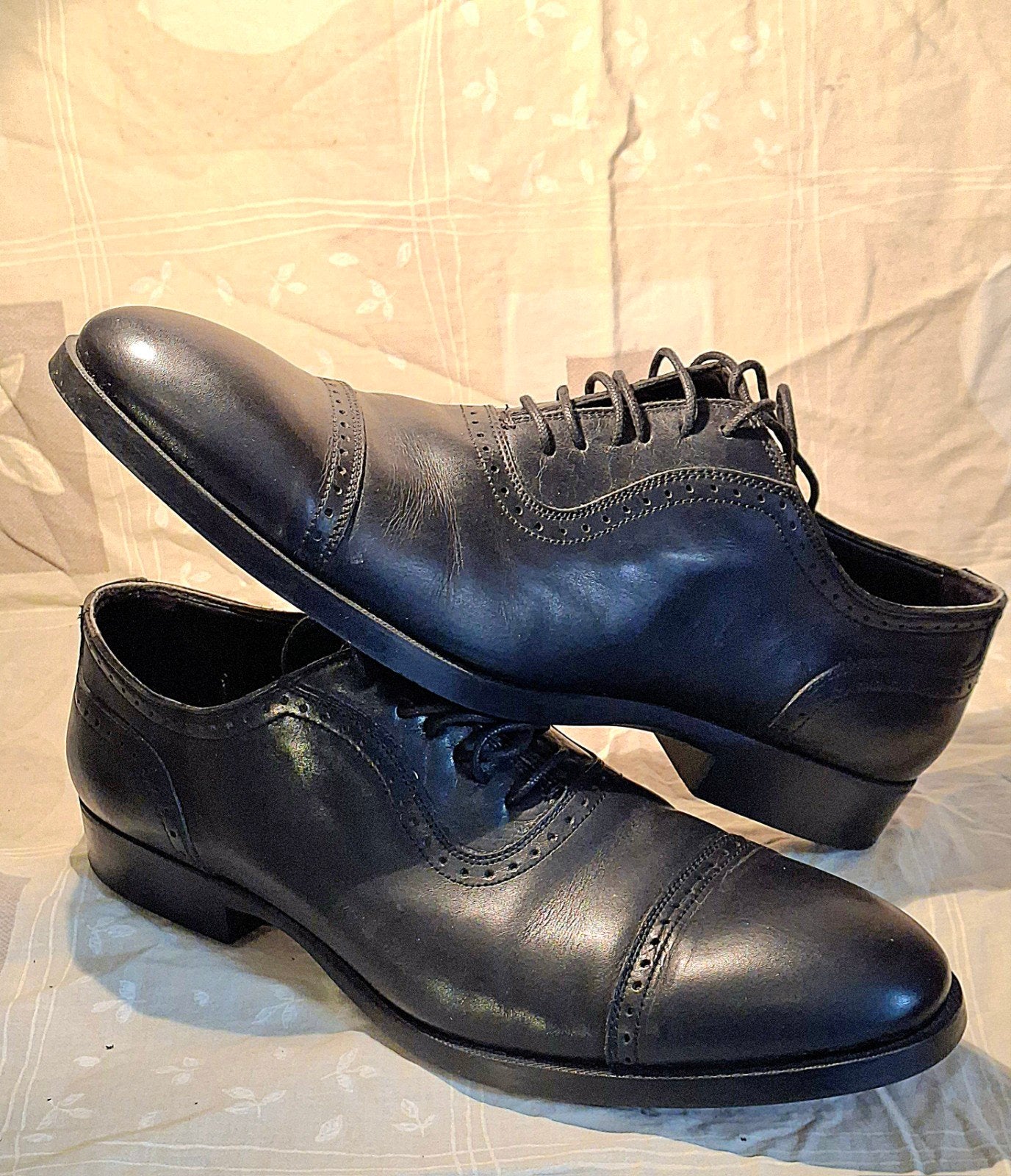 Zara Man Klassieke Zwarte Leren Oxfords (Cap Toe) – Maat 44, Vêtements | Hommes, Enlèvement ou Envoi, Zara Man, Porté, Noir