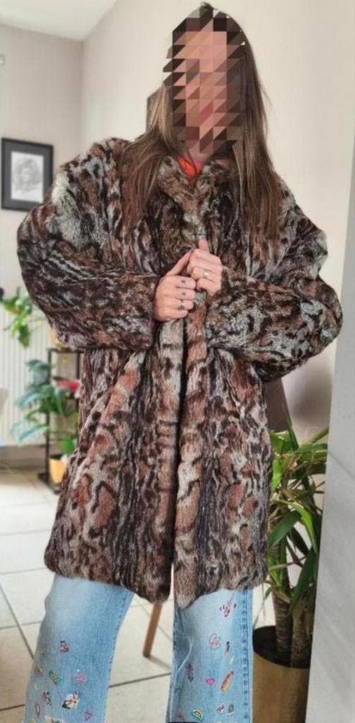 Vintage bontjas Bobcat Lynx. Geen imitatie !!!!, Enlèvement, Comme neuf
