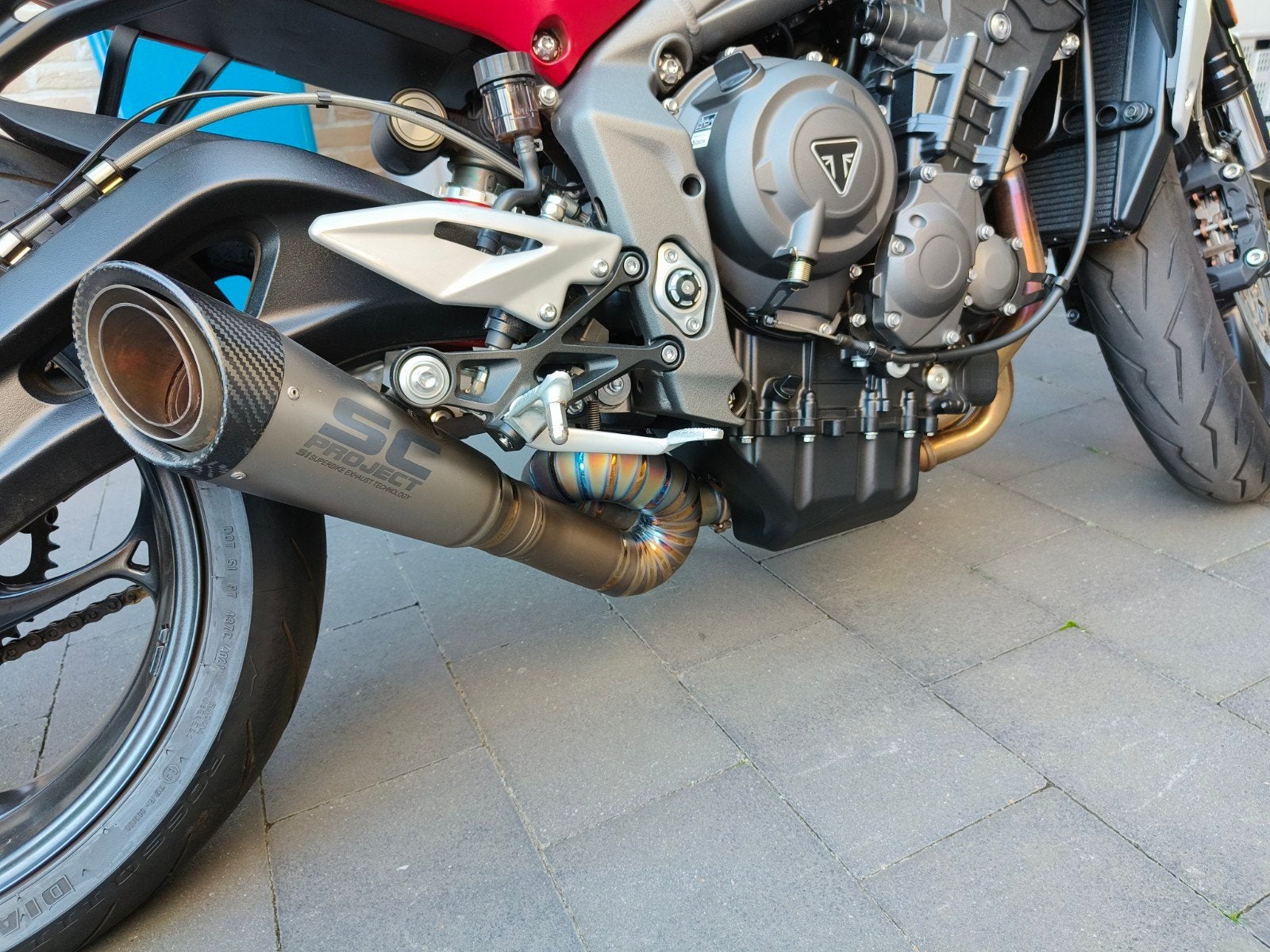 SC Project S1 - Triumph Street Triple 765, Motoren, Onderdelen | Overige, Ophalen, Gebruikt