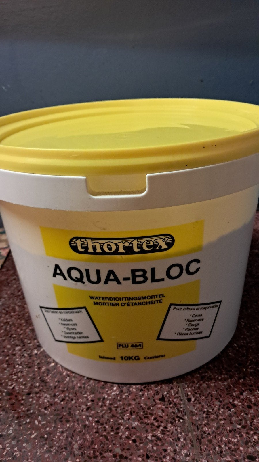 1 emmer waterdichtingsmortel 'Aqua Bloc ', Ophalen, Nieuw