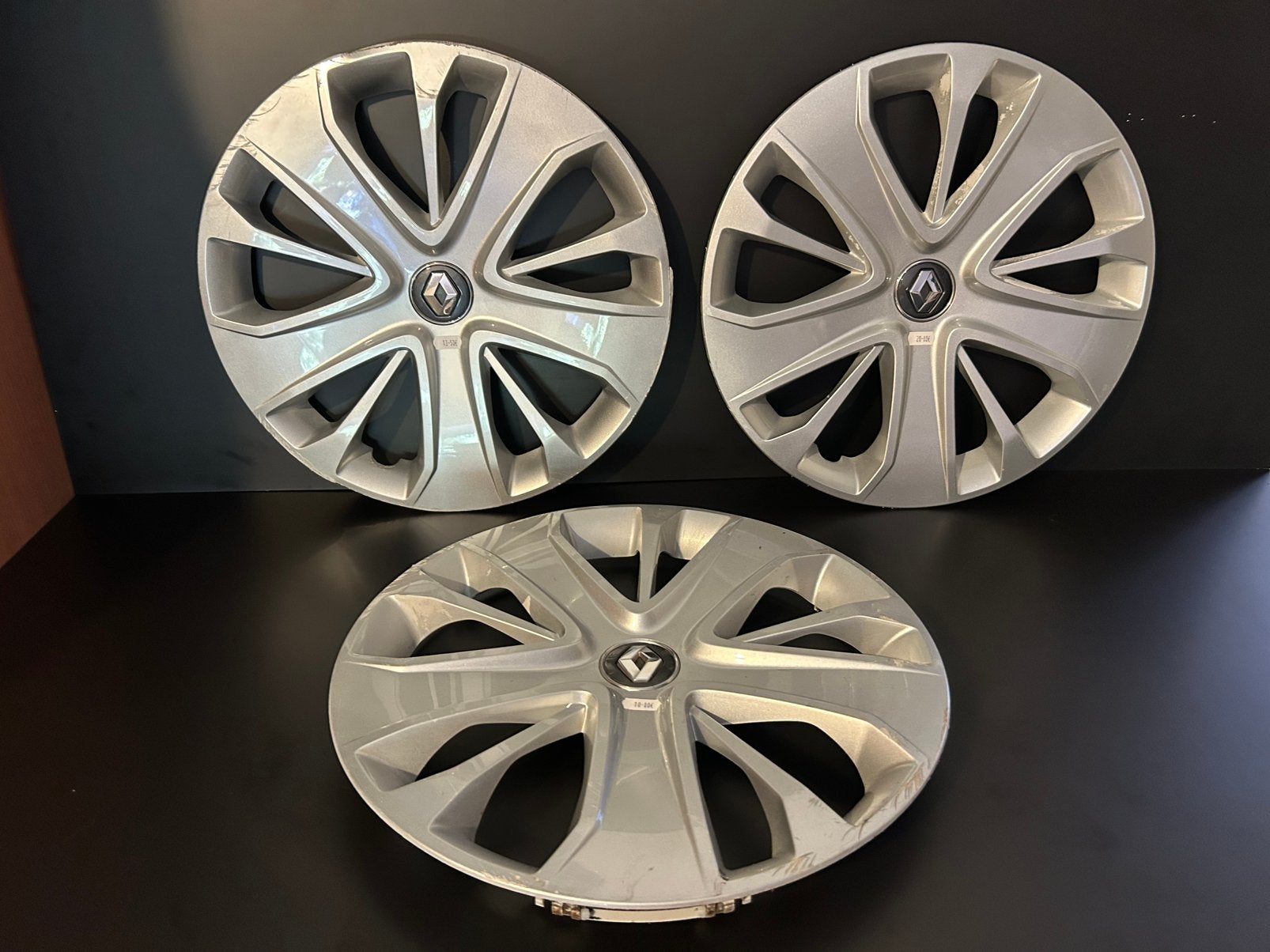 3 enjoliveurs  d’origine Renault clio Megane kangoo 15", Autos : Divers, Enjoliveurs, Enlèvement ou Envoi, Utilisé