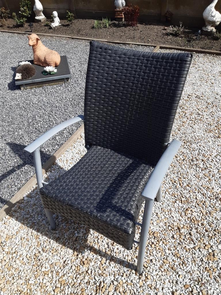 Terrasstoelen. Houte du bois, Tuin en Terras, Ophalen