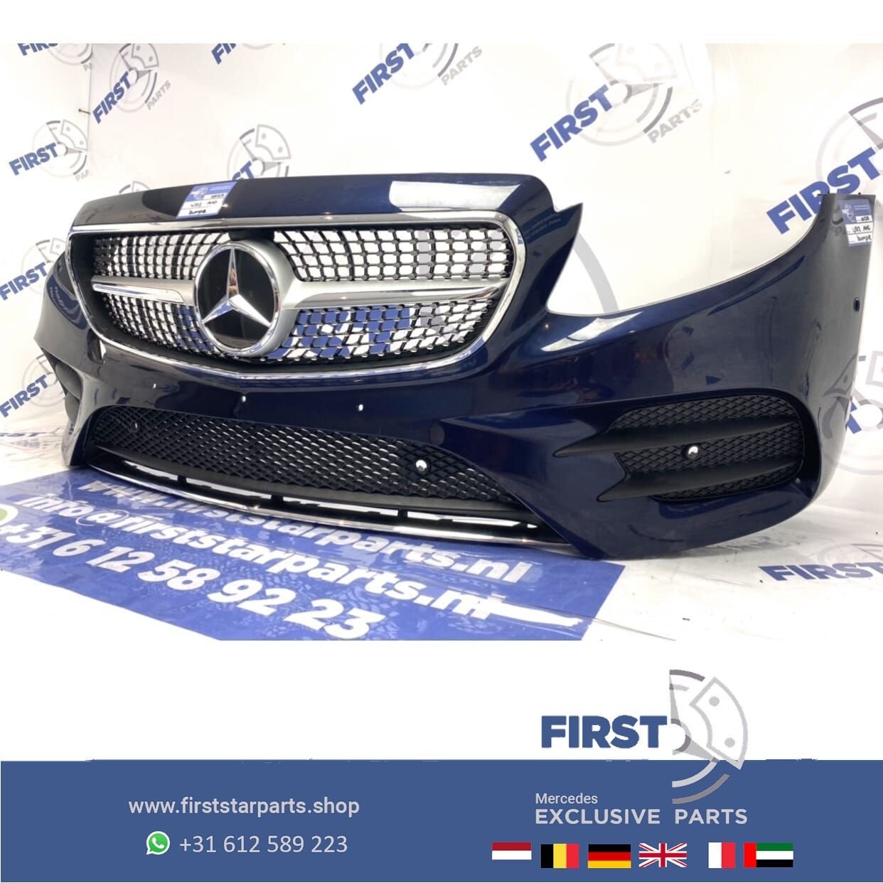 W213 E KLASSE AMG VOORBUMPER BLAUW origineel mercedes 2016-2, Utilisé, -, Avant, -