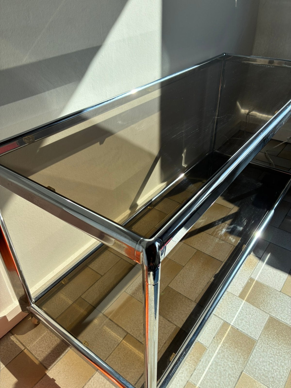 Chroom rek/trolley rookglas, Ophalen, Zo goed als nieuw