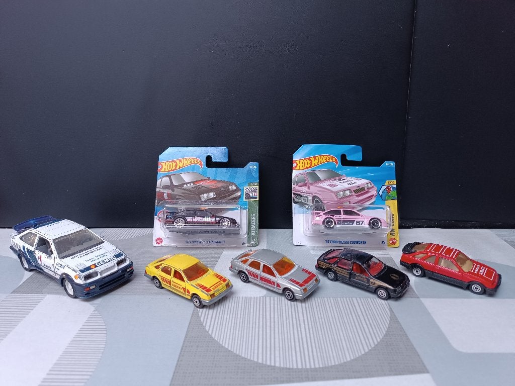 Ford Sierra Cosworth Ghia - Majorette - Hot Wheels - Corgi, Enlèvement ou Envoi, Utilisé, Voiture
