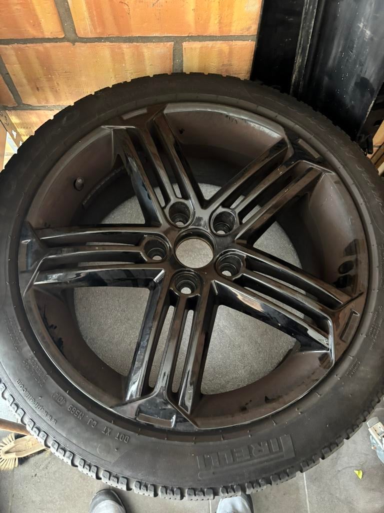 5x112 Talladega replica velgen 17inch met winterbanden, Autos : Pièces & Accessoires, Enlèvement, Pneus hiver, Jante(s)