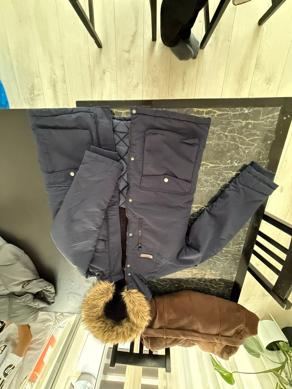 Veste d’hiver, Enlèvement ou Envoi, Comme neuf, Bleu