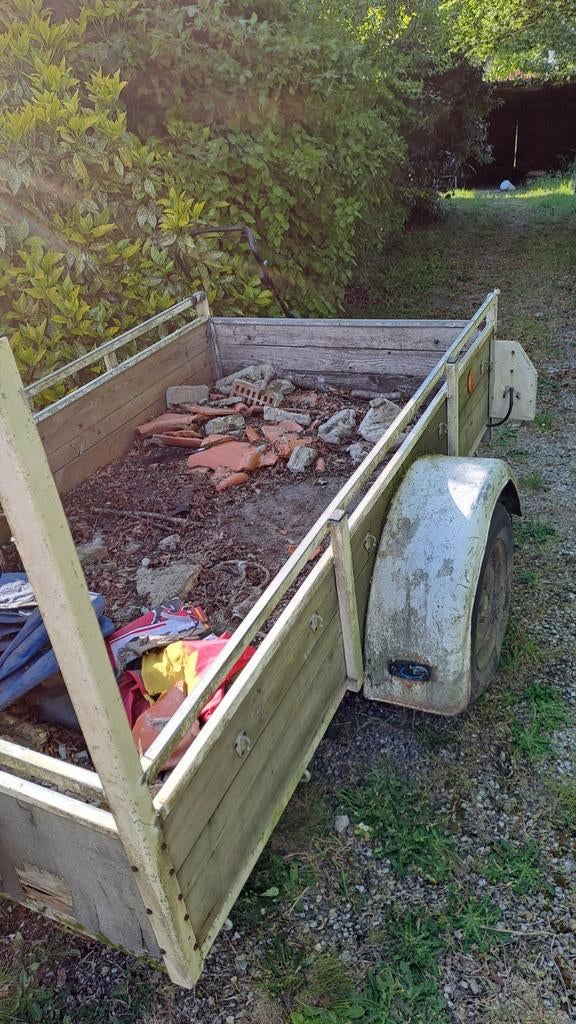 remorque 2m55 op 1m25, Tuin en Terras, Ophalen