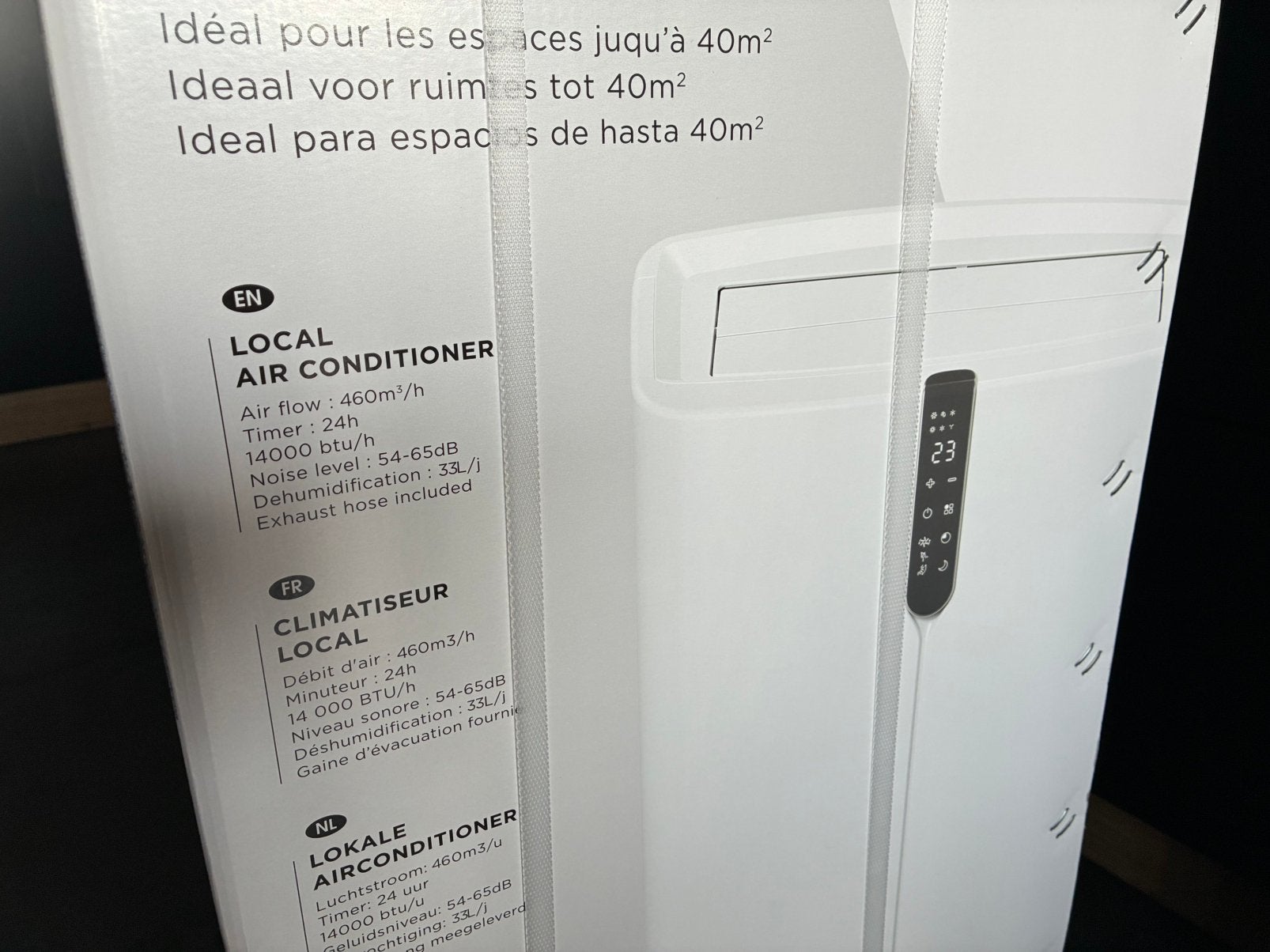 Climatiseur mobile 14000 btu NEUF, Electroménager, Climatiseurs, Comme neuf, Climatiseur mobile, Télécommande, Enlèvement