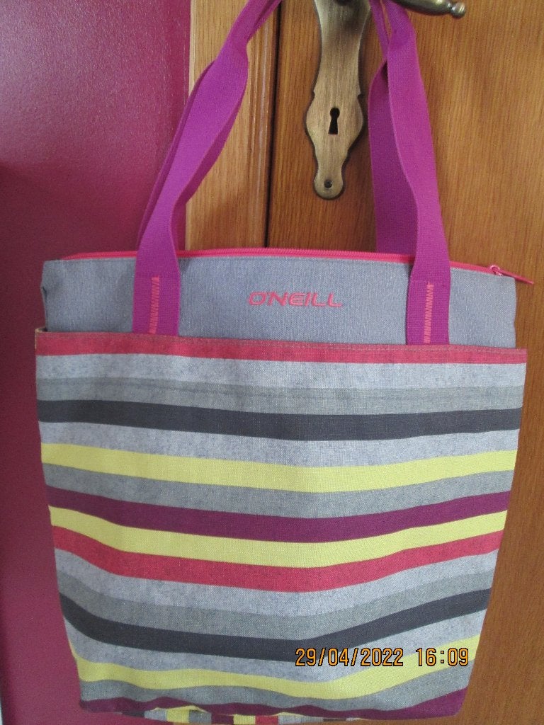 Sac d’épaule en tissu imperméable « O’Neill », Enlèvement, Neuf, Gris, Shopper