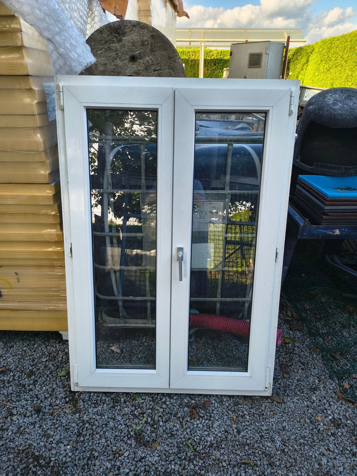 PVC raam dubbelglas 1.4m h x 1m b, Ophalen of Verzenden