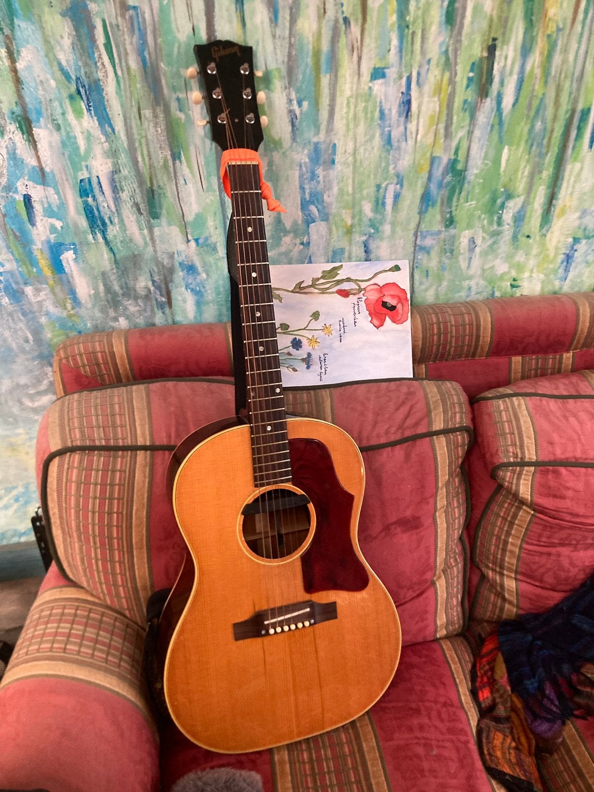 Gibson b25 1964, Enlèvement, Utilisé, Guitare Western ou Guitare Folk, Avec valise